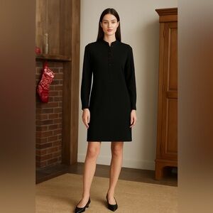 Designer Callaghan Quiet Luxury Elegant Black Long Sleeve Dress